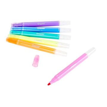 Crayola Erasable Highlighters 6 Colors No Bleed