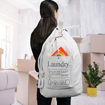 Teeo Laundry Backpack for College Dorm Essentials