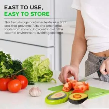 Silicone Avocado Saver - 4PCS Multi-Use Food Saver as Onion Saver & Lemon Saver, Avocado Keeper, Tomato Saver, and More - Anti-Oxidation + Reusable Fruit and Vegetable Storage Containers for Fridge