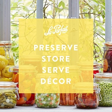 Le Parfait Super Jar - Durable French Glass Canning Container