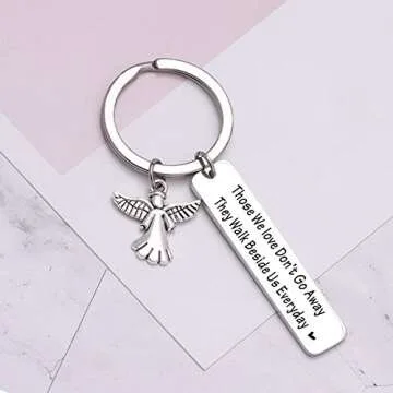 mom Memorial gift Dad Sympathy Keychain Bereavement Jewelry Loss of Loved One Gift Remembrance Memory Keychain Loss of grandma Gift Loss of uncle Gift Memorial Keepsake Keychain