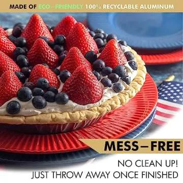 9" Pie Pans [30 Pack] - Heavy Duty Standard-Sized Disposable Aluminum Foil Pie Tins for Baking and Serving