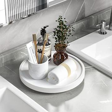 Turntable Vanity Tray for Kitchen and Bathroom Organizing
