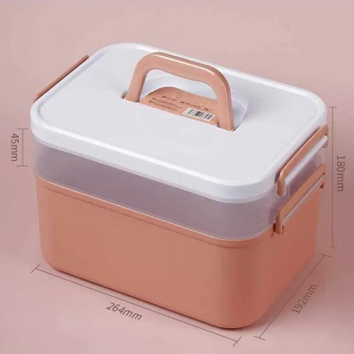 Nail Polish Carrying Box with Removable Tray