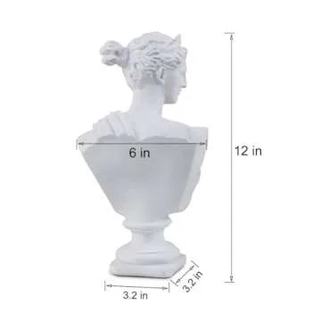 Beonueni Roman Goddess Bust Statue, Elegant Home Decor
