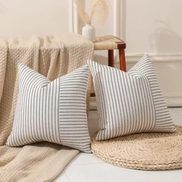 Hckot Decorative Patchwork Pillow Covers for Home Decor