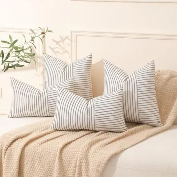 Hckot Decorative Patchwork Pillow Covers for Home Decor