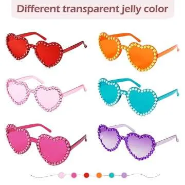 Stylish Hot Pink Heart Sunglasses for Summer Fun