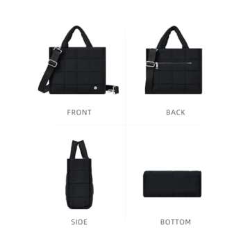 WESTBRONCO Puffer Crossbody Bags for Women, Quilted Purses, Lightweight Shoulder Bag Puffy Bag Nylon Handbags for Travel