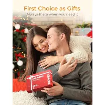 Jerritte Electric Hand Warmers Rechargeable 2 Pack, Rechargeable Hand Warmer, 16 Hrs Portable Hand Warmer for Outdoor Camping Hunting Golf Accessories, Gifts for Women Men Black