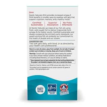 Nordic Naturals DHA Omega-3 Softgels - Strawberry Flavor