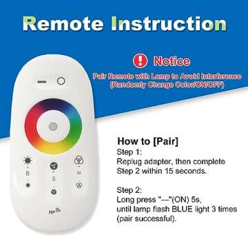 TACAHE Corner Floor Lamp - RGB Color Changing Mood Light, Dimmable LED Modern Floor Lamp with Remote, 56" Metal Standing Lamp for Living Room, Bedroom 20W - Black