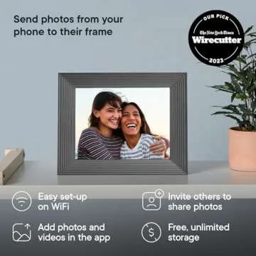 Aura Mason WiFi Digital Picture Frame | Gift of Memories | Easy Photo Sharing