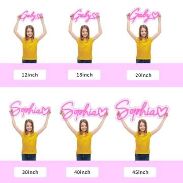 Custom Neon Signs,HancraStore Personalized Dimmable LED Neon Signs for Wall Decor, Customizable Neon...