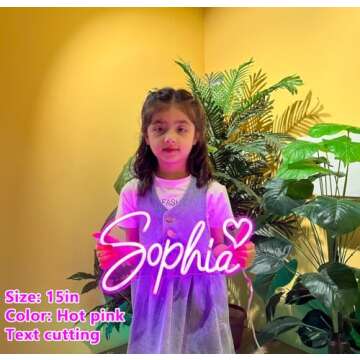 Custom Neon Signs,HancraStore Personalized Dimmable LED Neon Signs for Wall Decor, Customizable Neon Name Sign for Wedding Birthday, Party,Bedroom,Bar Company Logo, Christmas Gifts