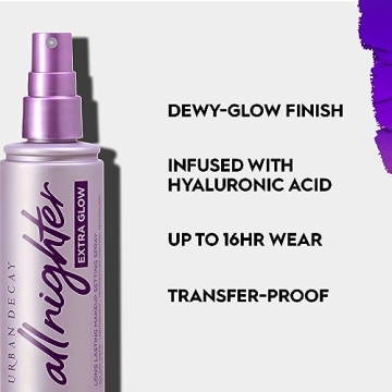Urban Decay All Nighter Extra Glow Setting Spray 4 fl oz