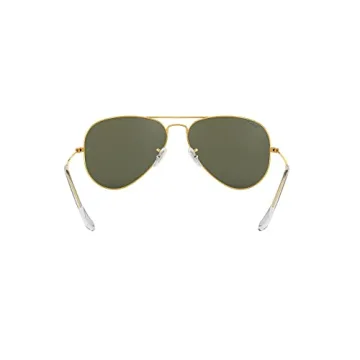 Ray-Ban RB3025 Classic Aviator Sunglasses, Gold/Green Polarized, 58 mm
