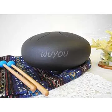 WuYou 10-Inch Steel Tongue Drum for Meditation & Healing