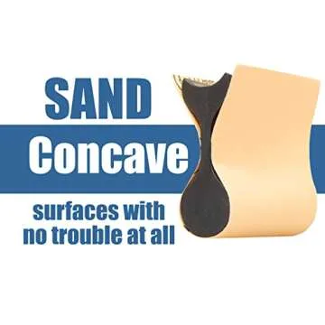 Fulton 11 Piece 21 Profile Contour and Angle Sanding Grip Pack for Sanding Inside and Outside Angles Beads Corners Flutes Sign Lettering Ceramics Molding Plastic Auto Body Marine Wood & Around Home