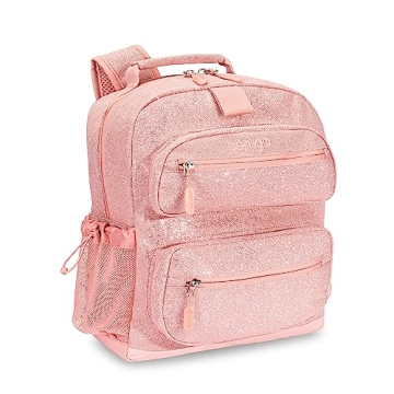 Bentgo Kids Glitter Backpack - Lightweight 14” Backpack for School, Travel & Daycare, Ideal for Ag...