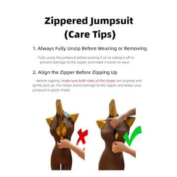 Running Sanzi Women Zip Front Jumpsuit for Workouts