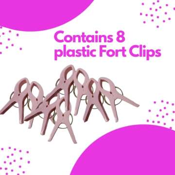 Pickle & Olive Kids Fort Building Kit - Large Blanket & Clips