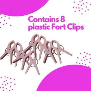 Pickle & Olive Kids Fort Building Kit - Large Blanket & Clips