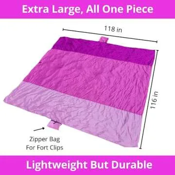 Pickle & Olive Kids Fort Building Kit - Large Blanket & Clips