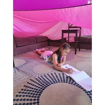 Pickle & Olive Kids Fort Building Kit - Large Blanket & Clips