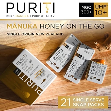 Premium Puriti Manuka Honey Snaps - Convenient & Healthy!