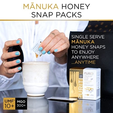 Premium Puriti Manuka Honey Snaps - Convenient & Healthy!