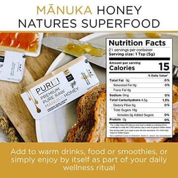 Premium Puriti Manuka Honey Snaps - Convenient & Healthy!