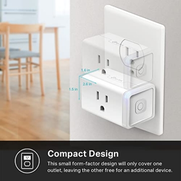 Kasa Smart Plug Mini 15A - Smart WiFi Outlet Pack