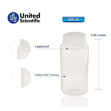 United Scientific 16 Oz Reagent Bottles - Pack of 12