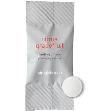 simplehuman Multi-Surface Cleaning Tablets, Eco-Friendly, Safe Around Kids & Pets, Citrus Grapefruit Scent, 12 Pack Tablets (Makes 72 oz of Spray Cleaner)