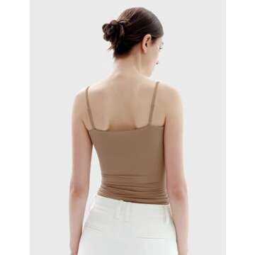 Chic & Comfortable PUMIEY Women's Square Neck Tank Top