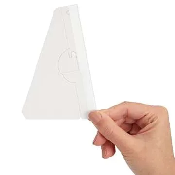 Bright Creations 50-Pack Self-Stick 5 in Cardboard Easel Backs, Picture Frame and Art Easel Stand Bulk Pack for Photographs, Artwork, Posters, Signs, and Craft Projects (White)