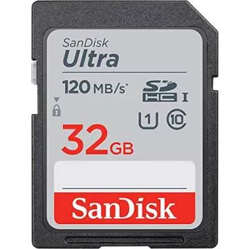 High-Speed SanDisk 32GB Ultra SD Memory Card Bundle for Cameras