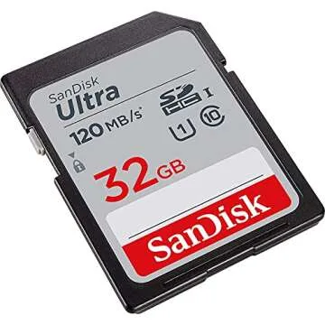 SanDisk 32GB Ultra SD Memory Card 4-Pack Bundle & Cloth