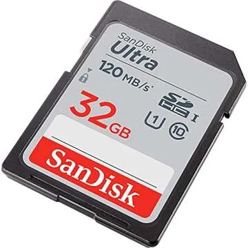 SanDisk 32GB Ultra SD Memory Card 4-Pack Bundle & Cloth