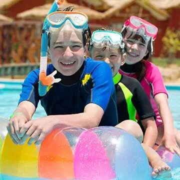 Kids Snorkel Set 180° View Anti Fog for Ages 4-15