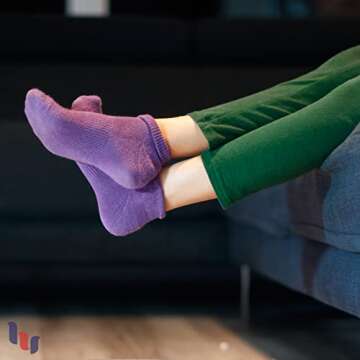 Comfortable Cotton Diabetic Ankle Socks for Women