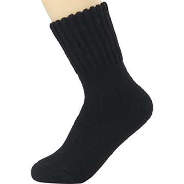 Weweya Women's Thick Knit Warm Crew Socks - Stylish Comfort