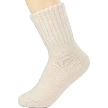 Weweya Women's Thick Knit Warm Crew Socks - Stylish Comfort