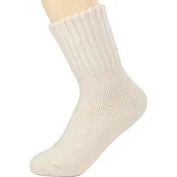 Weweya Women's Thick Knit Warm Crew Socks - Stylish Comfort