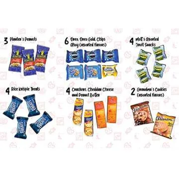 Munchie Mountain Ultimate 50-Count Snack Stock Pile and Care Package for College Students, Military Members, Friends, and Family