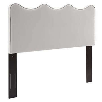 Modway Athena Performance Velvet Headboard in Light Gray