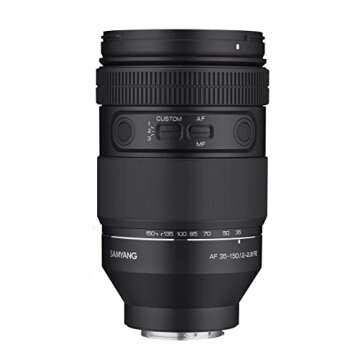 Samyang 35-150mm F2-2.8 AF Full Frame Zoom Lens for Sony E Mount (SYIO35150AFZ-E) Black