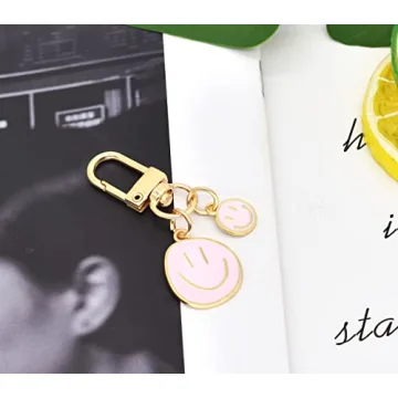 HOSBY 3 Smile Expression Keychains for Women Accessories