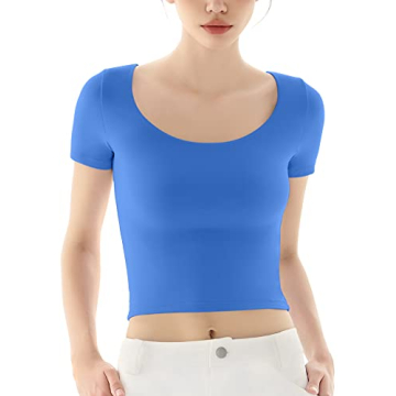 Stylish PUMIEY Women’s Scoop Neck T-shirt - Must-Have Casual Tee
